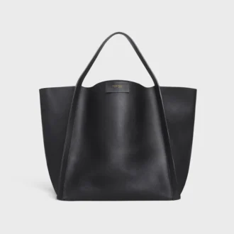 Sac Cube moyen en cuir de veau souple