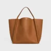 Sac Cube moyen en cuir de veau souple
