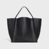Sac Cube moyen en cuir de veau souple
