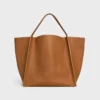 Sac Cube moyen en cuir de veau souple