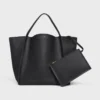 Sac Cube moyen en cuir de veau souple