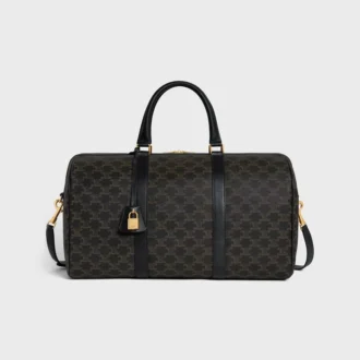 Sac de voyage en Triomphe Canvas et cuir de veau