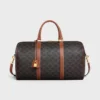 Sac de voyage moyen en Triomphe Canvas et cuir de veau