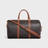 Sac de voyage moyen en Triomphe Canvas et cuir de veau