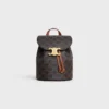 Sac à dos CELINE Bonnie en Triomphe Canvas et cuir de veau