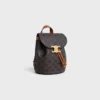 Sac à dos CELINE Bonnie en Triomphe Canvas et cuir de veau