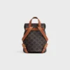 Sac à dos CELINE Bonnie en Triomphe Canvas et cuir de veau
