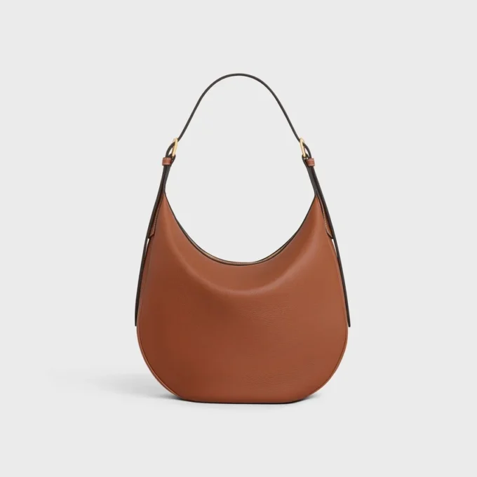Sac HeloïSe moyen en cuir de veau grainé souple