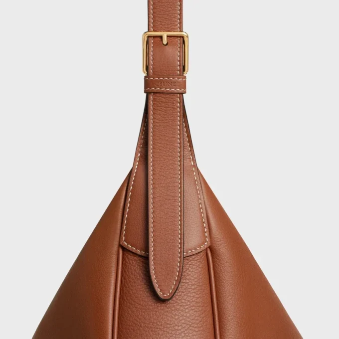 Sac HeloïSe moyen en cuir de veau grainé souple