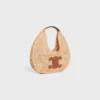 Sac hobo Panier Classic CELINE en raphia et cuir de veau Sac hobo Panier Classic CELINE en raphia et cuir de veau
