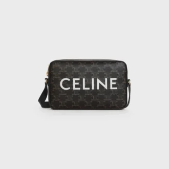Sac messager moyen en Triomphe Canvas avec imprimé CELINE