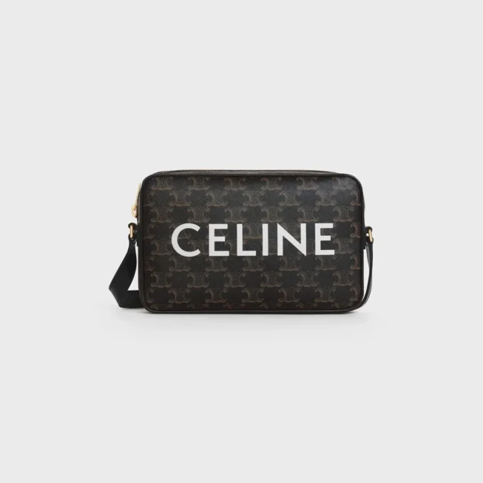 Sac messager moyen en Triomphe Canvas avec imprimé CELINE Sac messager moyen en Triomphe Canvas avec imprimé CELINE