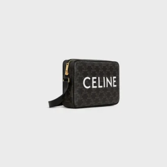 Sac messager moyen en Triomphe Canvas avec imprimé CELINE