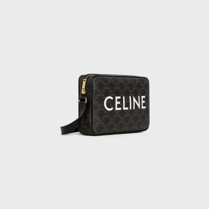 Sac messager moyen en Triomphe Canvas avec imprimé CELINE Sac messager moyen en Triomphe Canvas avec imprimé CELINE