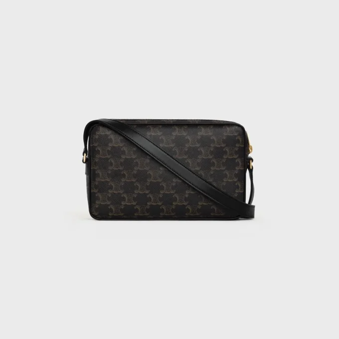 Sac messager moyen en Triomphe Canvas avec imprimé CELINE Sac messager moyen en Triomphe Canvas avec imprimé CELINE