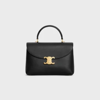 Sac Nino moyen en cuir de veau grainé souple