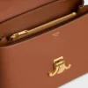 Sac Nino moyen en cuir de veau grainé souple Sac Nino moyen en cuir de veau grainé souple