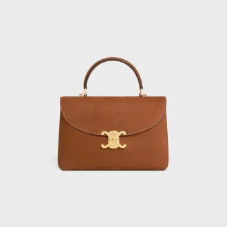 Sac Nino moyen en cuir de veau nubuck