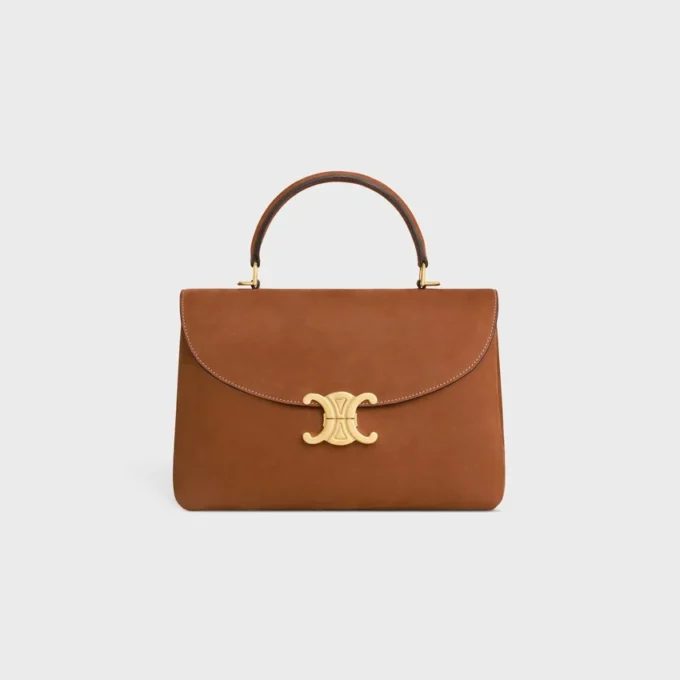 Sac Nino moyen en cuir de veau nubuck