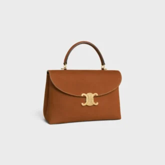 Sac Nino moyen en cuir de veau nubuck