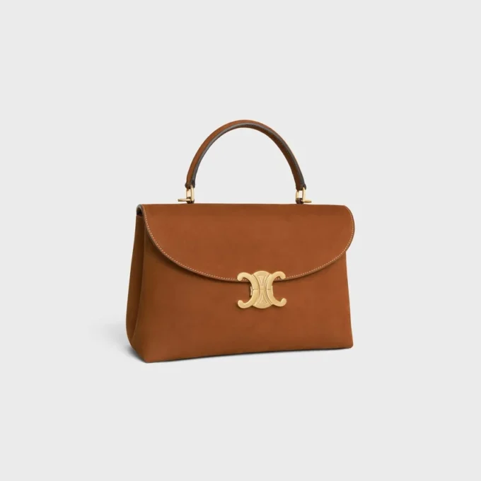 Sac Nino moyen en cuir de veau nubuck