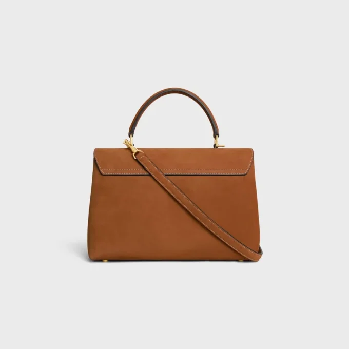 Sac Nino moyen en cuir de veau nubuck