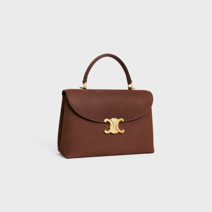 Sac Nino moyen en cuir de veau nubuck grainé Sac Nino moyen en cuir de veau nubuck grainé