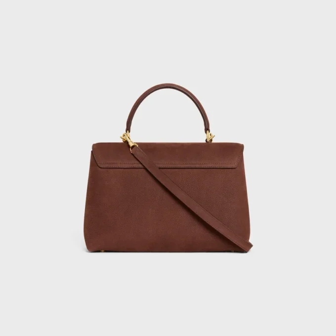 Sac Nino moyen en cuir de veau nubuck grainé Sac Nino moyen en cuir de veau nubuck grainé