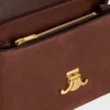Sac Nino moyen en cuir de veau nubuck grainé Sac Nino moyen en cuir de veau nubuck grainé