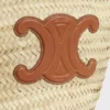 Sac Panier CELINE Classic de taille moyenne en feuilles de palmier et cuir de veau
