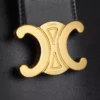Sac seau Louise de taille moyenne en cuir de veau lisse