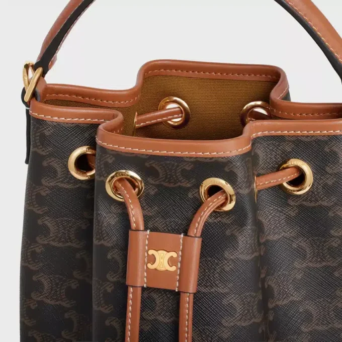 Sac Teen Clara en Triomphe Canvas et cuir de veau
