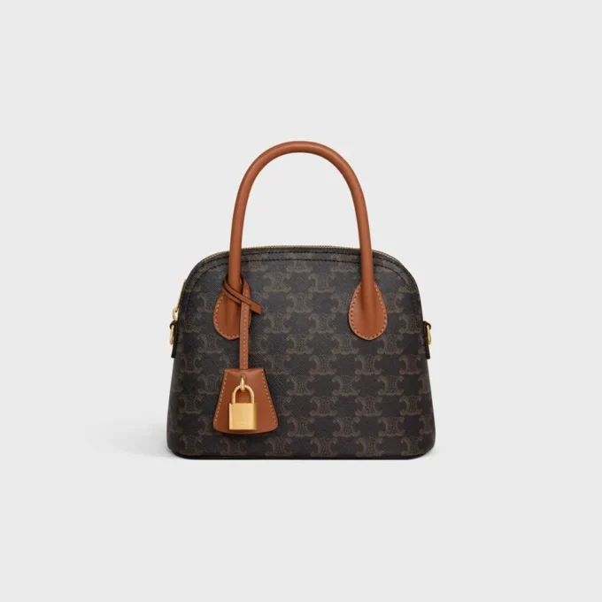 Sac Teen Honorine en toile Triomphe Canvas et cuir de veau