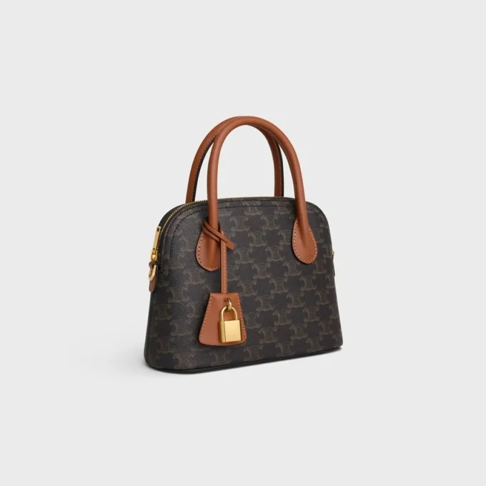 Sac Teen Honorine en toile Triomphe Canvas et cuir de veau
