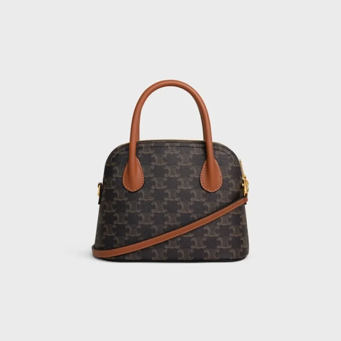 Sac Teen Honorine en toile Triomphe Canvas et cuir de veau