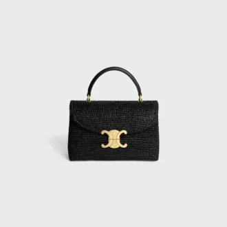 Sac Teen Nino en raphia et cuir de veau