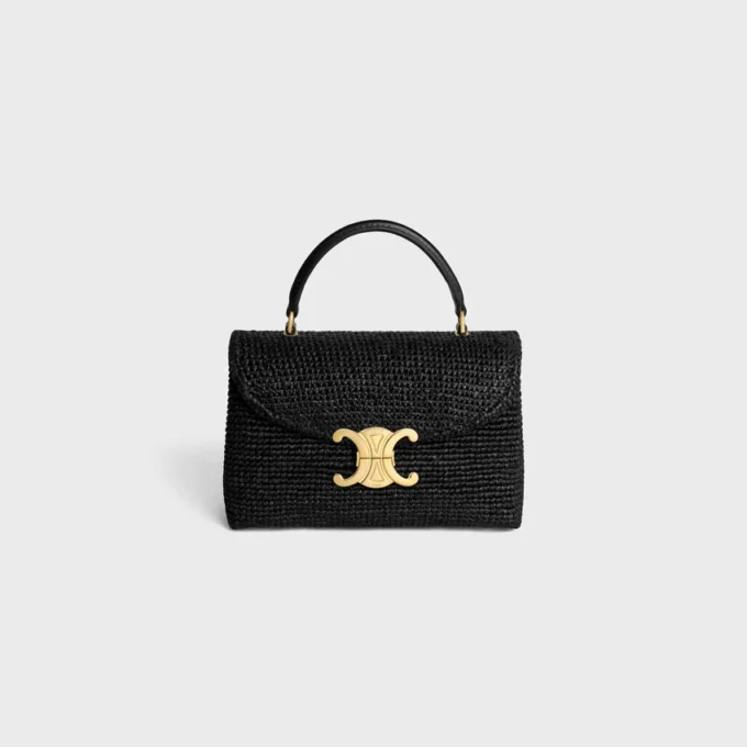 Sac Teen Nino en raphia et cuir de veau
