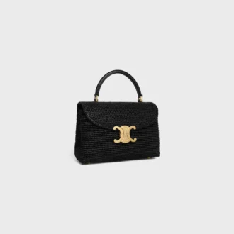 Sac Teen Nino en raphia et cuir de veau