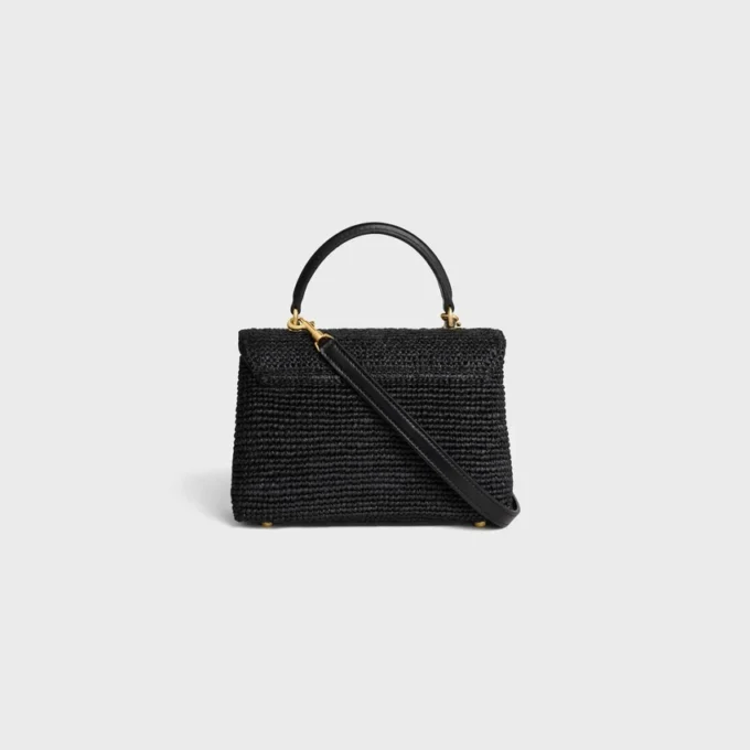 Sac Teen Nino en raphia et cuir de veau