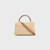 Sac Teen Nino en raphia et cuir de veau