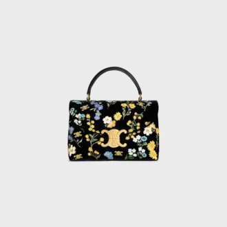 Sac Teen Nino en velours avec broderie florale