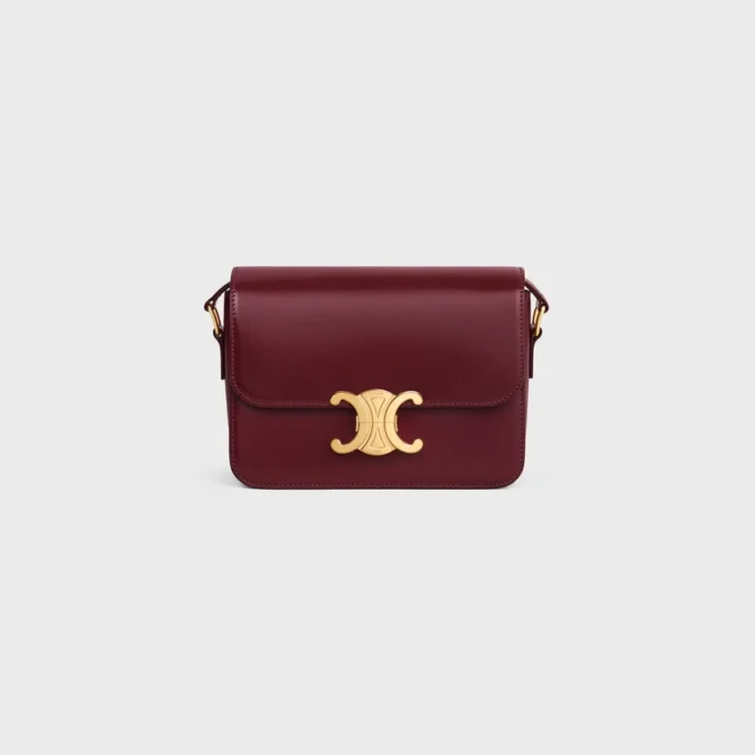 Sac Teen Triomphe en cuir de veau brillant