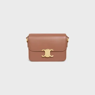 Sac Teen Triomphe en cuir de veau brillant
