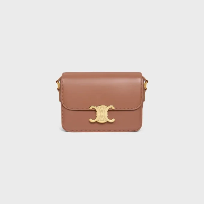 Sac Teen Triomphe en cuir de veau brillant