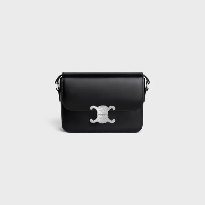 Sac Teen Triomphe en cuir de veau brillant