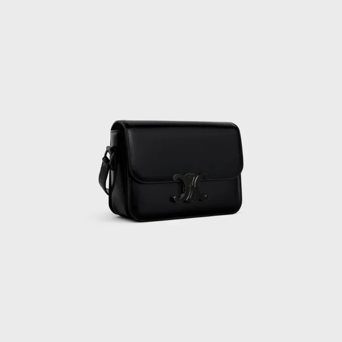 Sac Teen Triomphe en cuir de veau brillant Sac Teen Triomphe en cuir de veau brillant