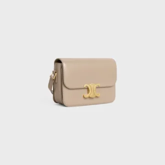 Sac Teen Triomphe en cuir de veau brillant