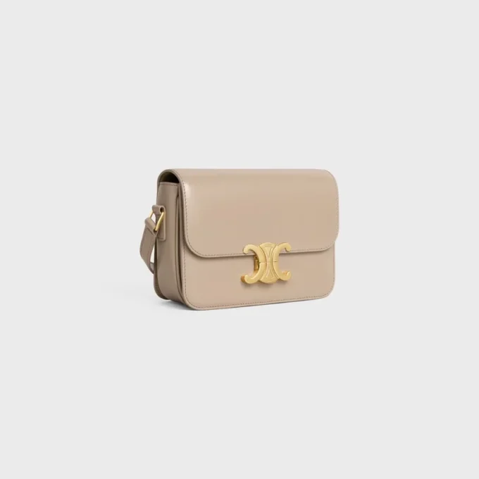Sac Teen Triomphe en cuir de veau brillant Sac Teen Triomphe en cuir de veau brillant