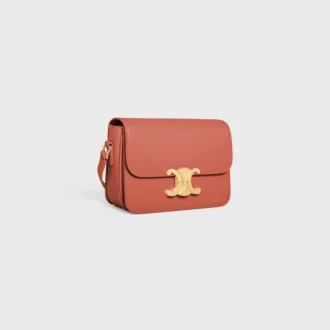 Sac Teen Triomphe en cuir de veau brillant