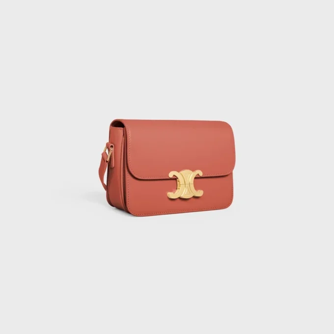 Sac Teen Triomphe en cuir de veau brillant